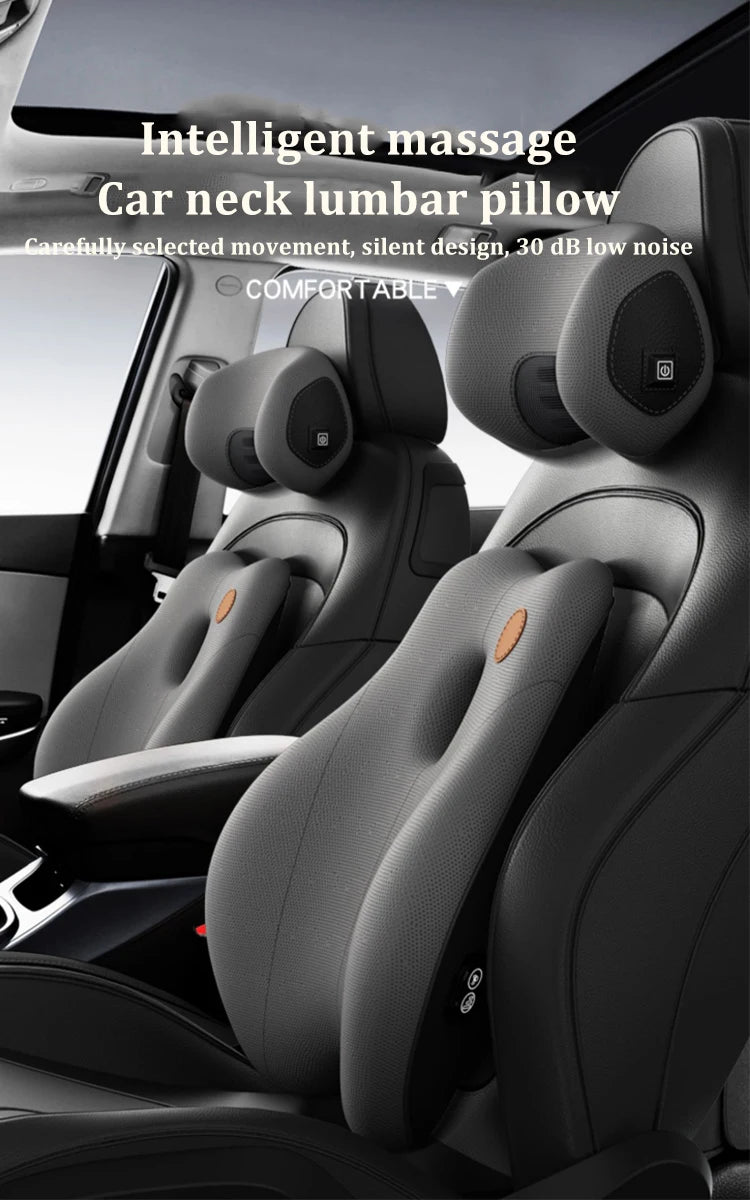 Oreiller de Massage du cou de voiture, coussin de soutien lombaire, siège Auto voyage, relaxation, Support de taille, accessoires automobiles, appui-tête universel