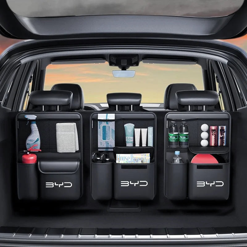1 pièces sac de rangement de coffre de voiture SUV siège arrière outils suspendus organisateur sac de rangement multifonctionnel pour BYD Seal Atto3 S2 S6 S7 X Dream