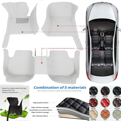 Pour Lynk & Co Z10 Z20 900 tapis de sol de voiture personnalisés tapis Auto en cuir PU imperméable pied Coche accessoire revêtement de sol