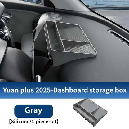 Pour Byd Yuan Plus Atto 3 2025 Console centrale de voiture boîte de rangement inférieure résistant aux rayures étui d'organisation en Silicone accessoires