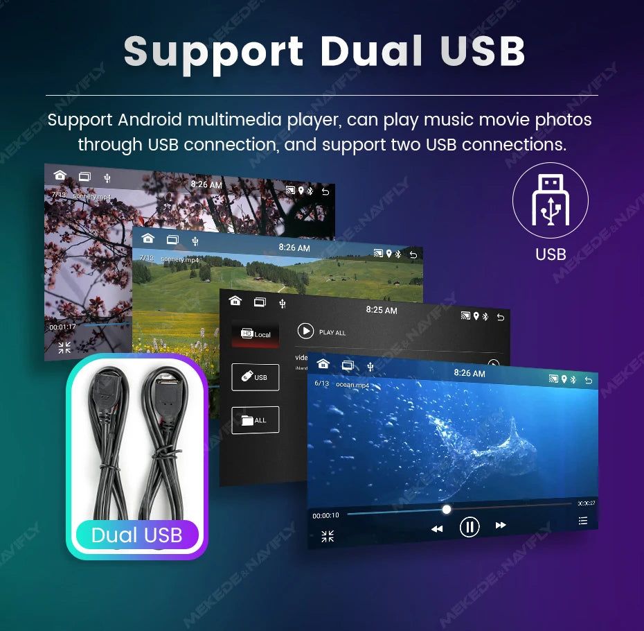 MEKEDE Android Autoradio pour Volkswagen Passat b6 b7 golf 5 6 Polo Jetta Skoda Autoradio multimédia PlayerGPS WiFi RDS Carplay