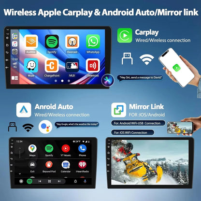 Android 15 sans fil CarPlay Auto autoradio pour Audi Q3 2012-2018 DSP lecteur vidéo multimédia GPS stéréo Autoradio unité principale WIFI