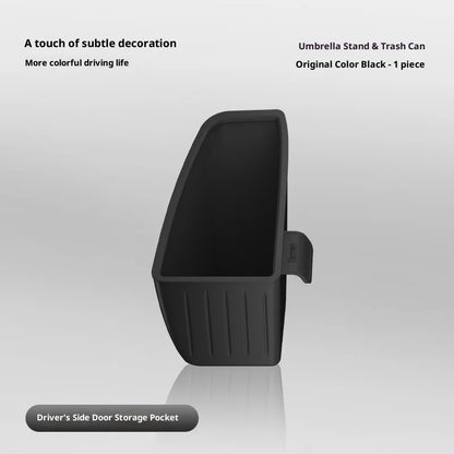 ZEEKR 7X poubelle de voiture, boîte de rangement de parapluie de porte de voiture, boîte de rangement étanche en Silicone, pièces de Modification d'accessoires de voiture