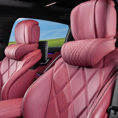 وسادة رأس للسيارة من الإسفنج الذكي، مناسبة للسيارات الرياضية متعددة الأغراض (SUV)، وسيارات السيدان، والمقاعد الجلدية، ناعمة ومريحة للسفر والقيادة.