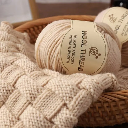 500g 290 Fil de laine d'alpaga peigné moyennement grossier, kit de matériel de tricot fait à la main chaud et à la mode pour l'automne et l'hiver, plusieurs couleurs de boules de fil pour fabriquer des pulls, des foulards