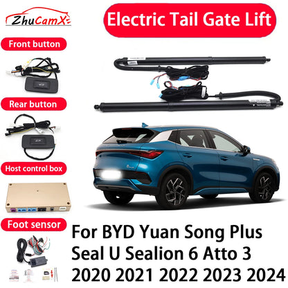 ZhuCamX-Hayon élévateur électrique automatique pour voiture, système d'assistance de hayon pour BYD Yuan Song Plus Seal U Sealion 6 Atto 3 2020 ~ 2024