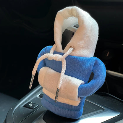Sweat à capuche à la mode pour voiture, couvercle de pommeau de levier de vitesse, poignée manuelle, décoration de levier de vitesse, accessoires d'intérieur automobile, nouvelle collection 2024