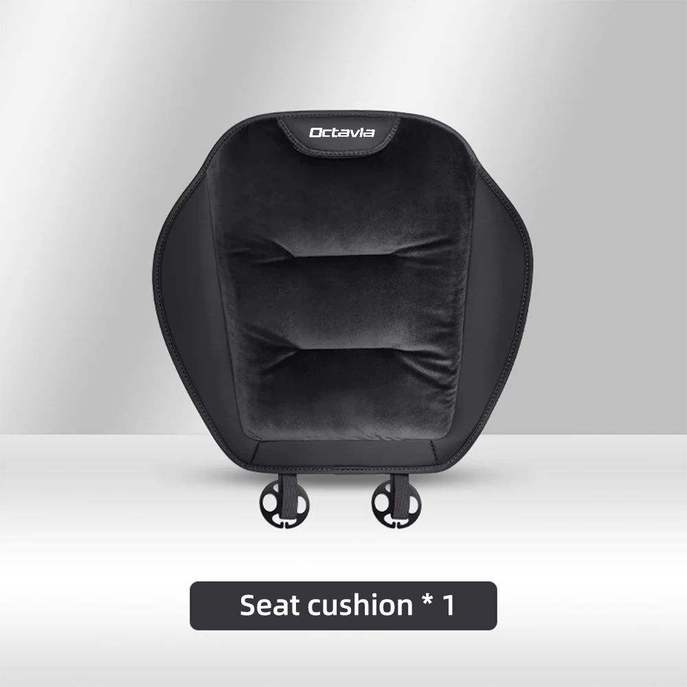 Housse de siège de voiture en flanelle, pour Skoda Octavia 2 3 MK1 MK3, coussin de siège avant/arrière de voiture en peluche chaud d'hiver, accessoires d'intérieur automobile