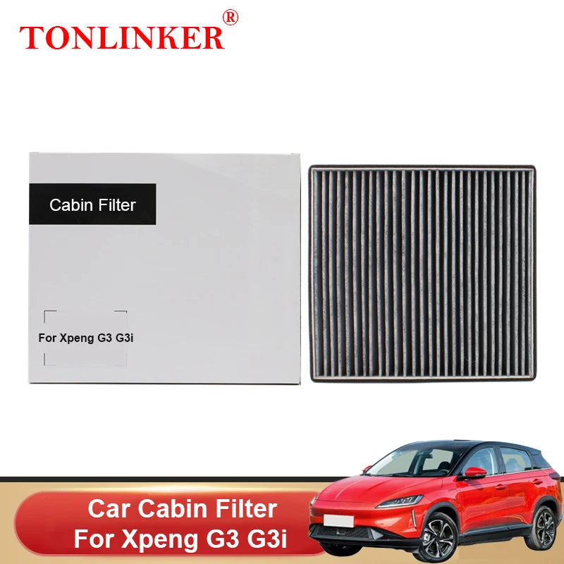 TONLINKER – filtre à charbon actif pour cabine de voiture, accessoire de voiture, pour Xpeng G3 G3i SUV 2018 2019 2020 2021 2022 2023