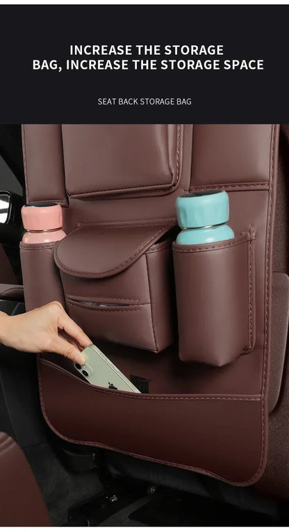 Sac de rangement arrière en cuir pour siège de voiture, anti-usure, coussin anti-rika, accessoires pour XPENG P5 P7 G3 G9 N5 F30 H93 BETA