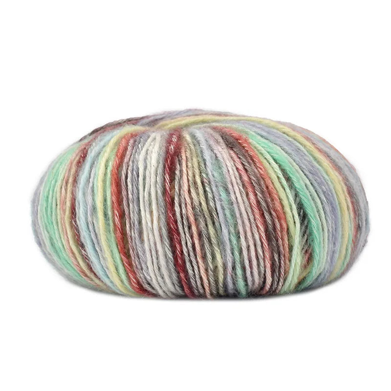 Rouleau de fil à gâteau dégradé, 50g/rouleau, bricolage, laine tricotée à la main, fil Mohair, fil de coton, fil doux au Crochet, vêtements, chapeau, écharpe