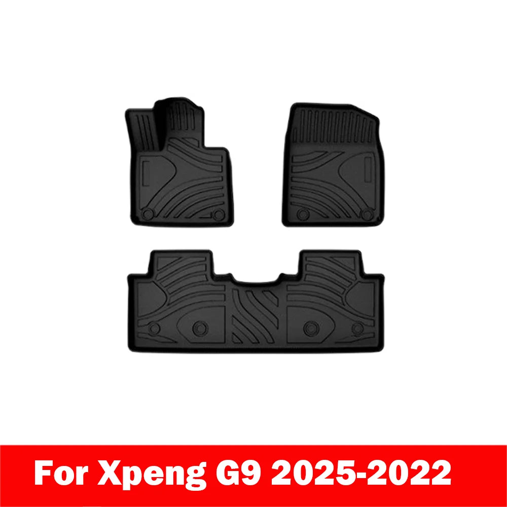 Tapis de sol et doublure de chargement en TPE pour Xpeng G9 2022 – 2024, doublures de sol toutes saisons, tapis de coffre en TPE, tampon étanche robuste LHD