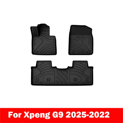 Tapis de sol et doublure de chargement en TPE pour Xpeng G9 2022 – 2024, doublures de sol toutes saisons, tapis de coffre en TPE, tampon étanche robuste LHD