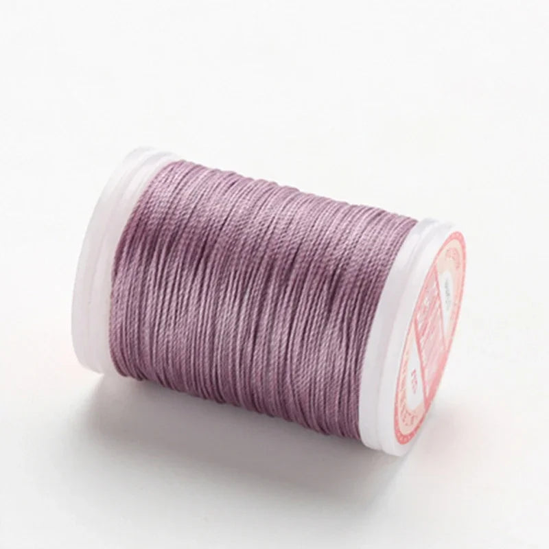 hilo elástico costura fil ciré accessoires cuir artisanat fil à coudre fil ciré rond cordon en Polyester cordon enduit de cire cordes