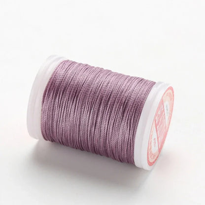 hilo elástico costura fil ciré accessoires cuir artisanat fil à coudre fil ciré rond cordon en Polyester cordon enduit de cire cordes