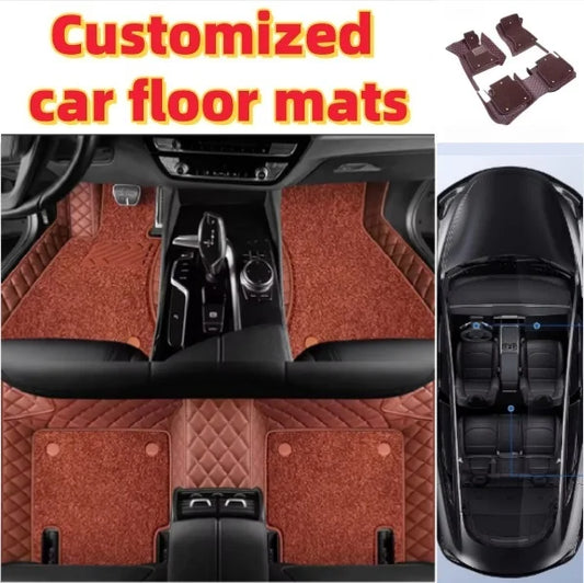 Tapis de sol de voiture Double couche personnalisé, pour Audi A6 Avant Allroad, accessoires de tapis automobile, pièces intérieures