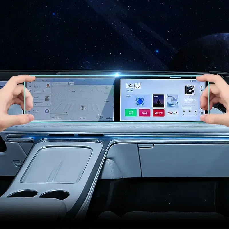 For XPENG G9 2022-2024 Car GPS Navigation Screen Protect Glass Film Dashboard Display Tempered Sticker Auto Internal Accessories