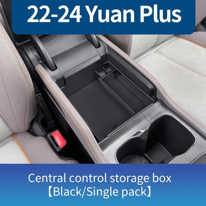 صندوق تخزين سفلي لوحدة التحكم المركزية للسيارة Byd Yuan Plus Atto 3 2022 – 2023، حقيبة تنظيم، ملحقات مقاومة للخدش والتآكل