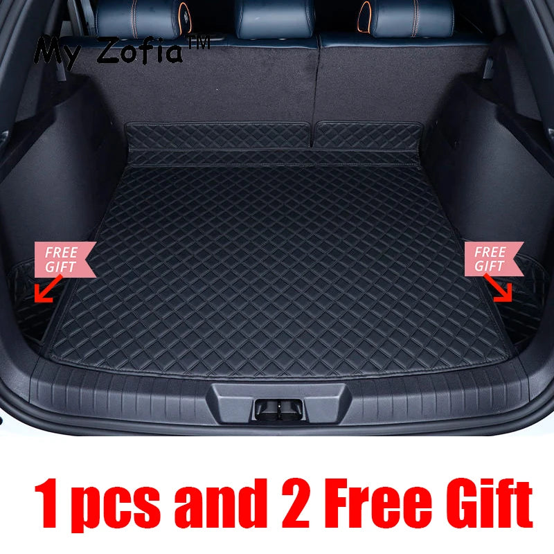 Pour BYD Seal U Sealion 6 2023 2024 2025 boîte de rangement arrière de voiture en cuir tapis de coffre tapis de protection inférieur étanche décor de voiture