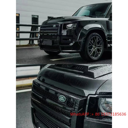 طقم هيكل دفاعي بتصميم LM، مطور، طقم تحويل هيكل السيارة، طقم هيكل عريض لاند روفر ديفندر 110 2020