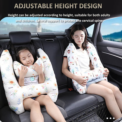 Cute Animal Pattern Kid Neck Head Support, U-Shape Children Travel Pillow Cushion for Car Seat, Safety Neck Pillow for Kids