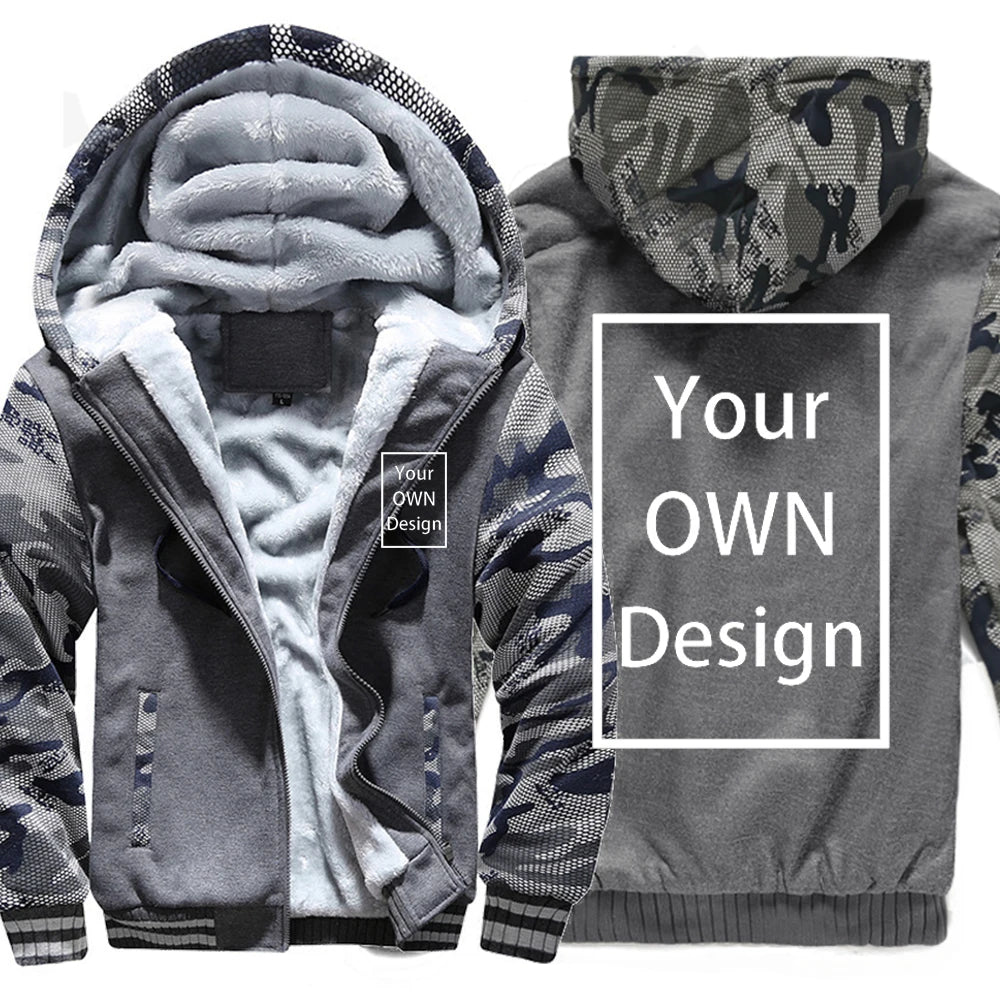 Votre propre Design marque Logo/image personnalisé hommes femmes bricolage hiver épais sweat à capuche décontracté vêtements à capuche 24 couleurs manteau ample