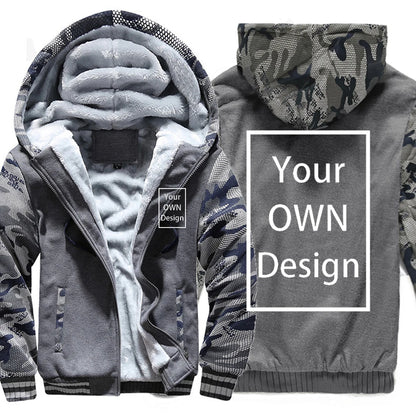 Votre propre Design marque Logo/image personnalisé hommes femmes bricolage hiver épais sweat à capuche décontracté vêtements à capuche 24 couleurs manteau ample