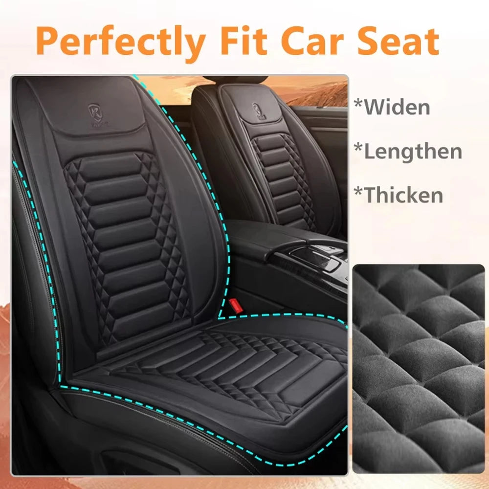 1/2 pièces hiver chauffé housse de siège de voiture 12V chauffage plus chaud coussin de siège de voiture Auto universel siège de voiture protecteur cape couverture tampons ensemble