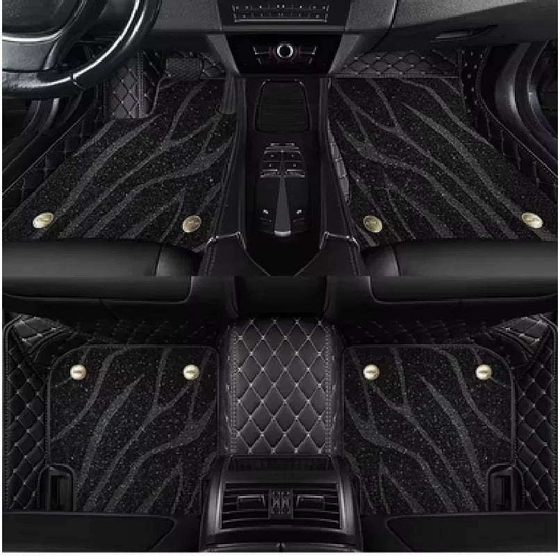 Tapis de sol de voiture Double couche personnalisé, pour Nissan Patrol Y61 Y62 Y63, accessoires de tapis automobile, pièces intérieures