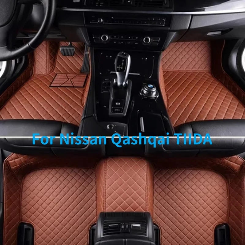Tapis de sol personnalisés pour Nissan Qashqai 2020-2023 2016-2019 TIIDA 2011-2015 2016-2023, couverture complète, doublures de sol de luxe