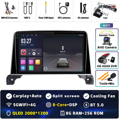 Autoradio Android 15 Carplay pour Peugeot 5008 4008 3008 2017 2018 2019 2020 lecteur vidéo multimédia Navigation GPS stéréo DVD BT