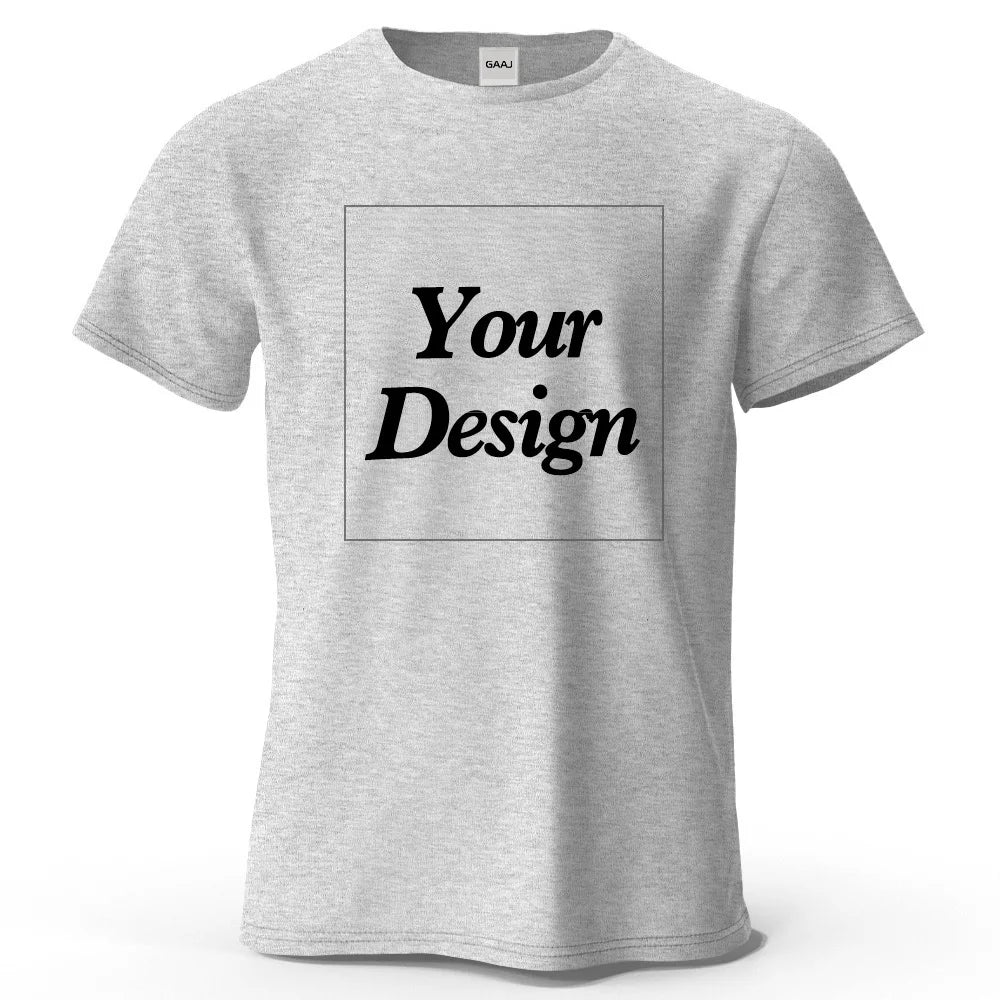 T-shirt personnalisé t-shirt personnalisé t-shirt personnalisé bricolage imprimer votre photo marque Logo texte hommes femmes 100% coton cadeau Premium