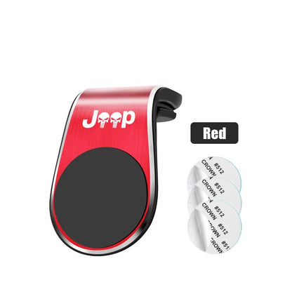 Support magnétique pour téléphone de voiture, Clip de ventilation pour Jeep Renegade Compass Grand Cherokee Wrangler jk Gladiator, accessoires de voiture
