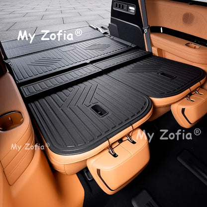 Pour Zeekr 9X 2025 2026 tapis de sol de voiture tapis de coffre TPE tapis de sol et doublure de chargement tous temps tapis de coffre accessoires de revêtement de sol