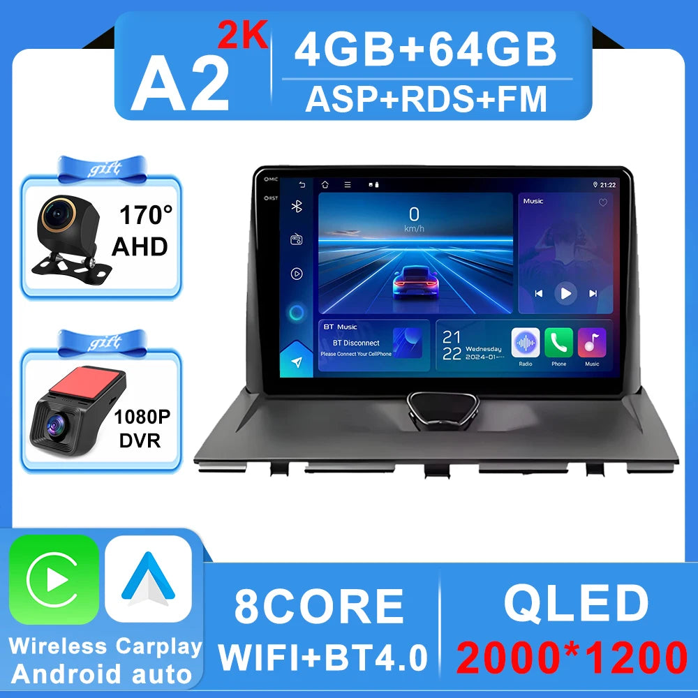 Autoradio Carplay pour Peugeot Expert 2 G9 pour citroën Jumpy pour Fiat Scudo pour Toyota Proace 2007-2017 Navigation GPS No 2din 4G