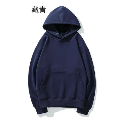 Pull en peluche à épaules dénudées pour hommes, Logo personnalisé, ample, couleur unie, grande taille, Hip-hop, rue, pull vierge