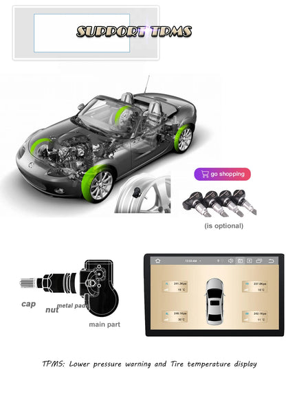 Android pour Ford Fiesta MK7 2009 - 2017 haute performance CPU tactile vidéo Bluetooth stéréo QLED écran Carplay vidéo DSP DVD