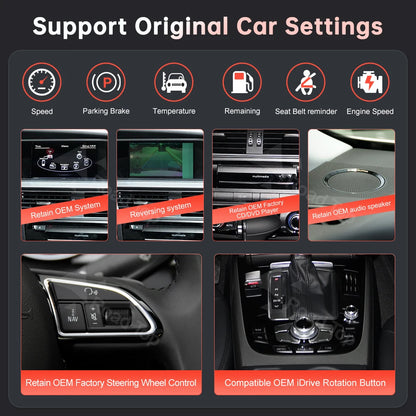 Écran Linux d'affichage multimédia de voiture de 8.9 ''12.3" pour Audi A5 S5 2008-2016 avec Carplay sans fil Android Auto Airplay Autolink