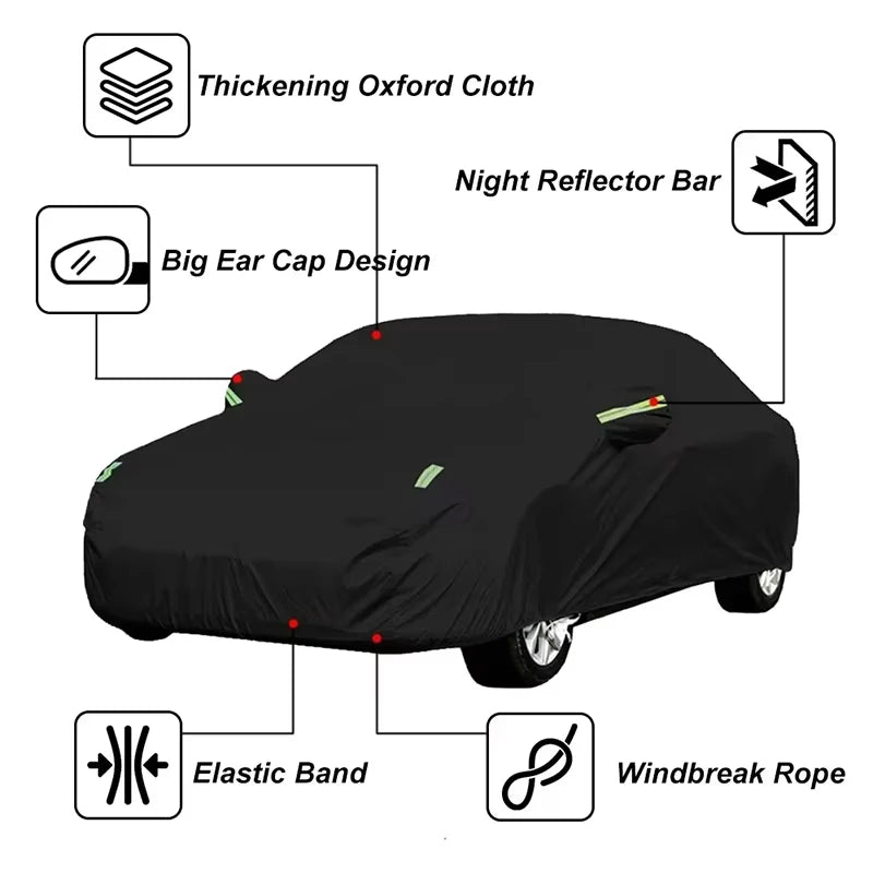 Bâches de voiture 6 en 1 pour BYD Yangwang U8, imperméable, anti-poussière, UV, anti-neige, résistant aux rayures