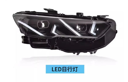 مصباح أمامي LED للسيارة لسيارة BYD Song Pro 19-24 RGB ملون ضوء نهاري DRL مصباح أمامي كشافات ضوء منخفض إشارة انعطاف