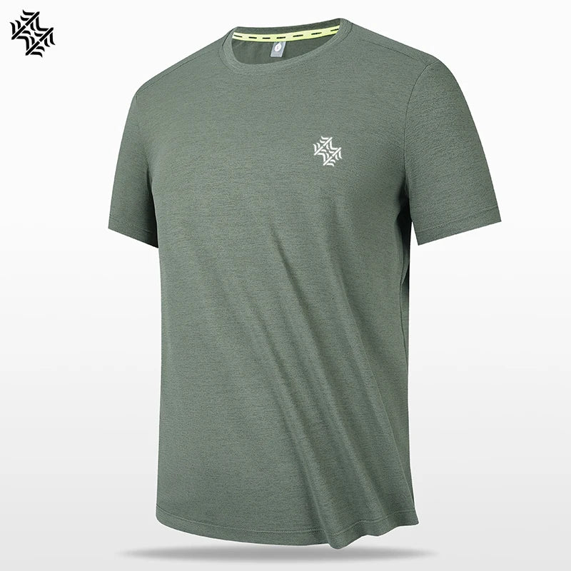 SBWL-T-shirt à séchage rapide pour homme, chemise de protection respirante, soie glacée, randonnée en plein air, course à pied, perte de poids, fitness, sport, haute qualité