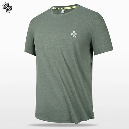 SBWL-T-shirt à séchage rapide pour homme, chemise de protection respirante, soie glacée, randonnée en plein air, course à pied, perte de poids, fitness, sport, haute qualité