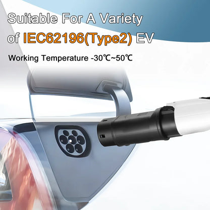 Adaptateur de Type 1 à Type 2, chargeur de véhicule électrique, adaptateur AC de Type 2 à Type 1, convertisseur de charge EVSE pour voitures électriques