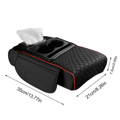 Coussin d'extension multifonctionnel pour accoudoir de voiture, coussin de console centrale épaissi de 7,5 cm, support de coude, organisateur de voiture