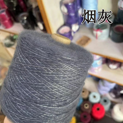 1 régiment de 500 grammes de laine Mohair ultra douce près du corps sans collant, foulards tricotés à la main, fil de pull