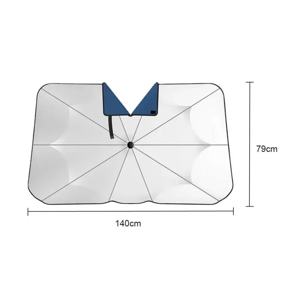 Pare-soleil pliable à col en V pour pare-brise de voiture, ombrage de protection d'isolation automatique, accessoires extérieurs de voiture, parapluie, 1PC