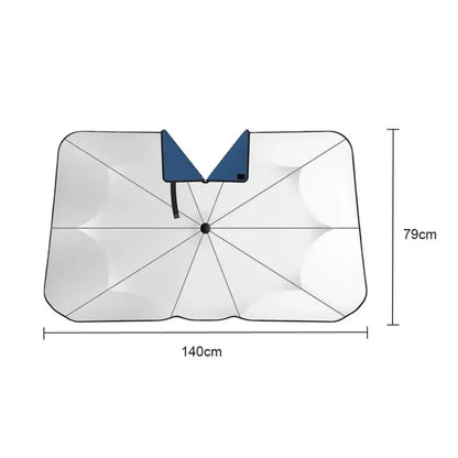 Pare-soleil pliable à col en V pour pare-brise de voiture, ombrage de protection d'isolation automatique, accessoires extérieurs de voiture, parapluie, 1PC