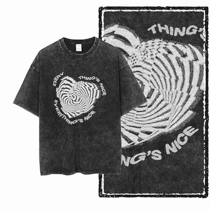 U1 STREE THEME graphique exclusif unisexe coton lavé à l'acide t-shirt Cool Vintage Streetwear hommes t-shirts grande taille t-shirt pour hommes