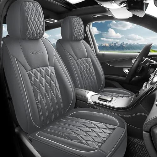 5 pièces housse de siège de voiture en cuir protecteur siège imperméable housses de siège automobile ensembles complets respirant ajustement universel couverture de sièges complets