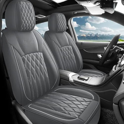 5 pièces housse de siège de voiture en cuir protecteur siège imperméable housses de siège automobile ensembles complets respirant ajustement universel couverture de sièges complets